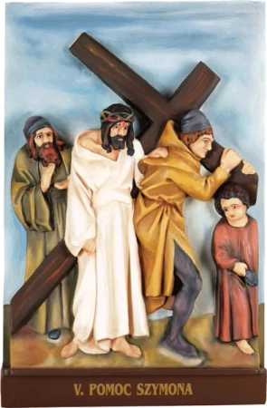 Droga krzyżowa prostokątna 14 stacji (53 cm x 36 cm)