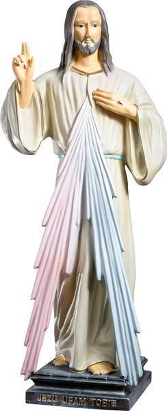 Jezus Miłosierny (Jezu Ufam Tobie) - Figura (60 cm)