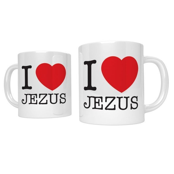 Kubek religijny I love Jezus