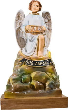 Aniołek skarbonka (kiwa główką) - Figura (45 cm)