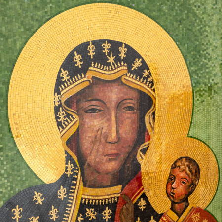 Mozaika - 122 x 170 cm - Matka Boża Częstochowska