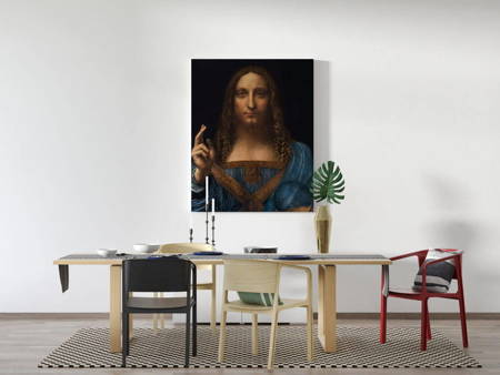 Salvator Mundi-Zbawiciel Świata, obraz religijny na płótnie canvas